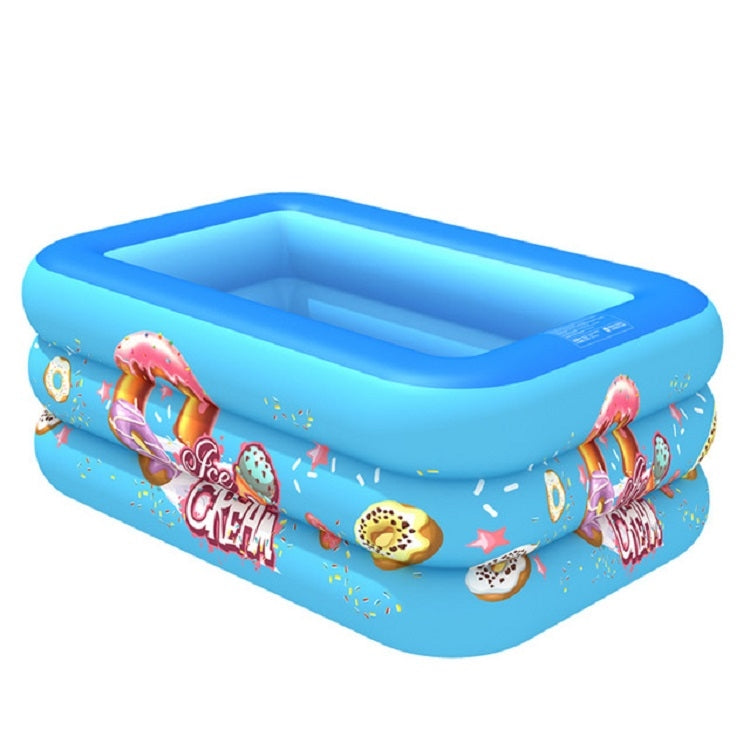 Household Indoor and Outdoor Ice Cream Pattern Children Square Inflatable Swimming Pool Reluova