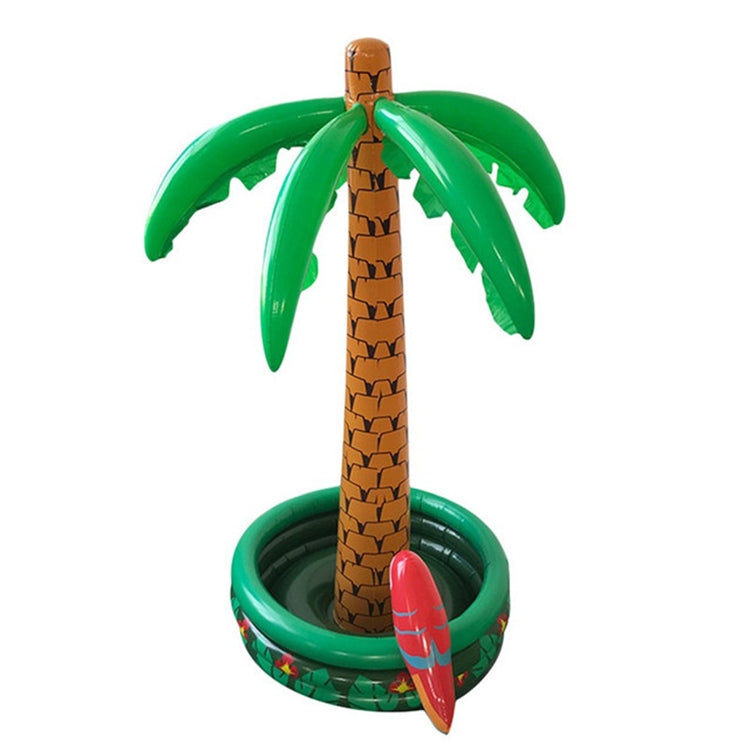 Inflatable Parrot Coconut Tree Shape Beach Water Inflatable Coaster Ice Bucket Reluova