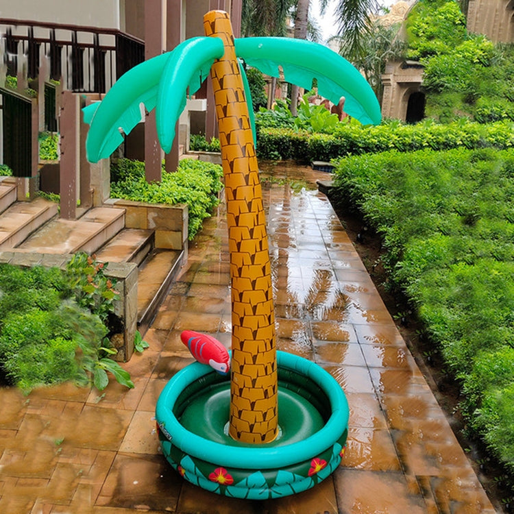 Inflatable Parrot Coconut Tree Shape Beach Water Inflatable Coaster Ice Bucket Reluova