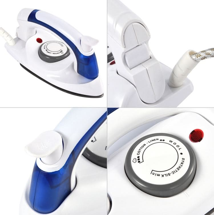 Mini Portable Foldable Electric Steam Iron For Clothes With 3 Gears Teflon Baseplate Handheld Flatiron for Home Travelling Reluova