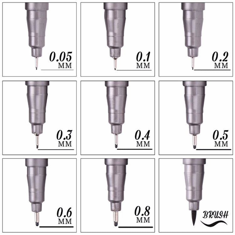 Micron Ink Marker Pen Black Fineliner Sketching Pens My Store