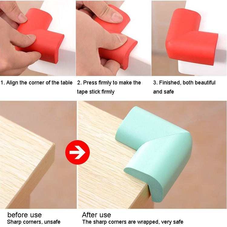 8 PCS 55 x 55mm Children Protection Corner Soft Table Desk Children Safety Corner Baby Safety Edge Guards My Store