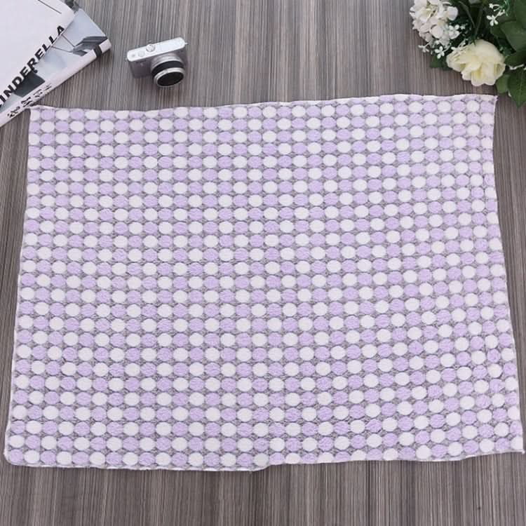 Soft Flannel Pet Blanket Dots Printed Breathable Bed Mat Warm Pet Sleeping Cushion Cover for Pet Dog Cat - Reluova