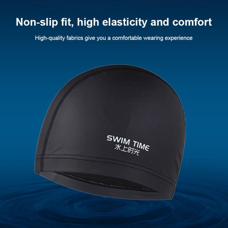 PU Coated Waterproof Enlarged Swimming Cap for Adult Men and Women Reluova