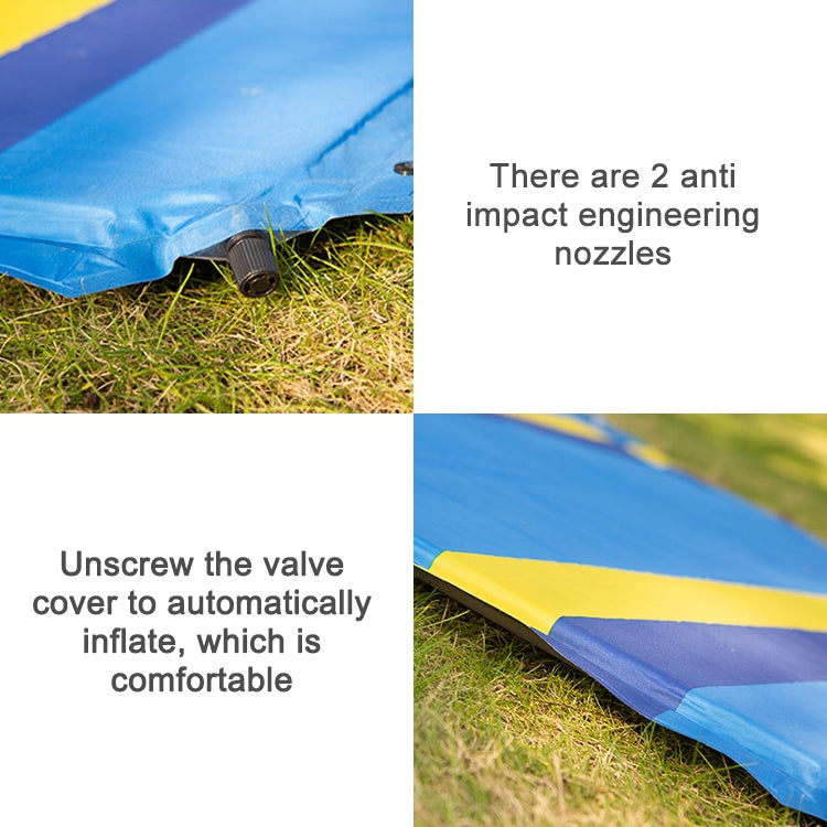 Color Matching Automatic Inflatable Outdoor Sports Double Camping Air Cushion Reluova