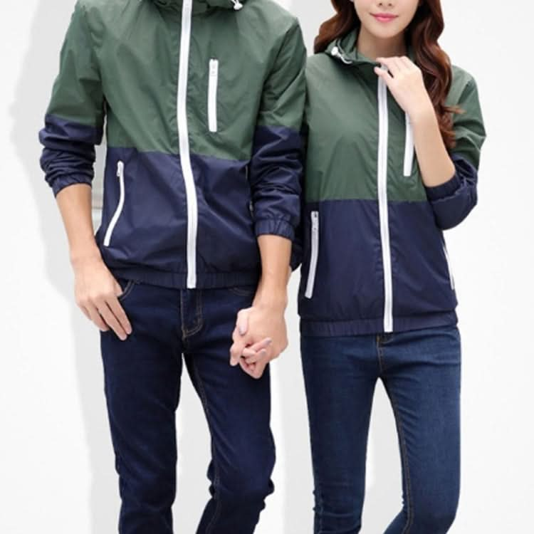 Trendy Unisex Sports Jackets Hooded Windbreaker Thin Sun-protective Sportswear Outwear Reluova