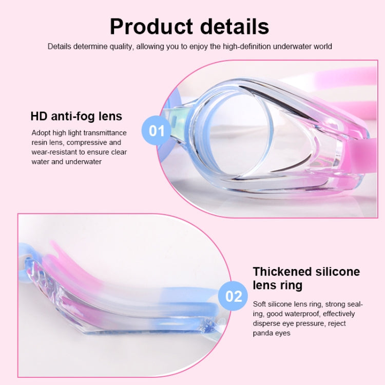 JIEHU JH8102 4 in1 Women HD Transparent Anti-fog Waterproof Swimming Glasses Swimming Cap Set Reluova