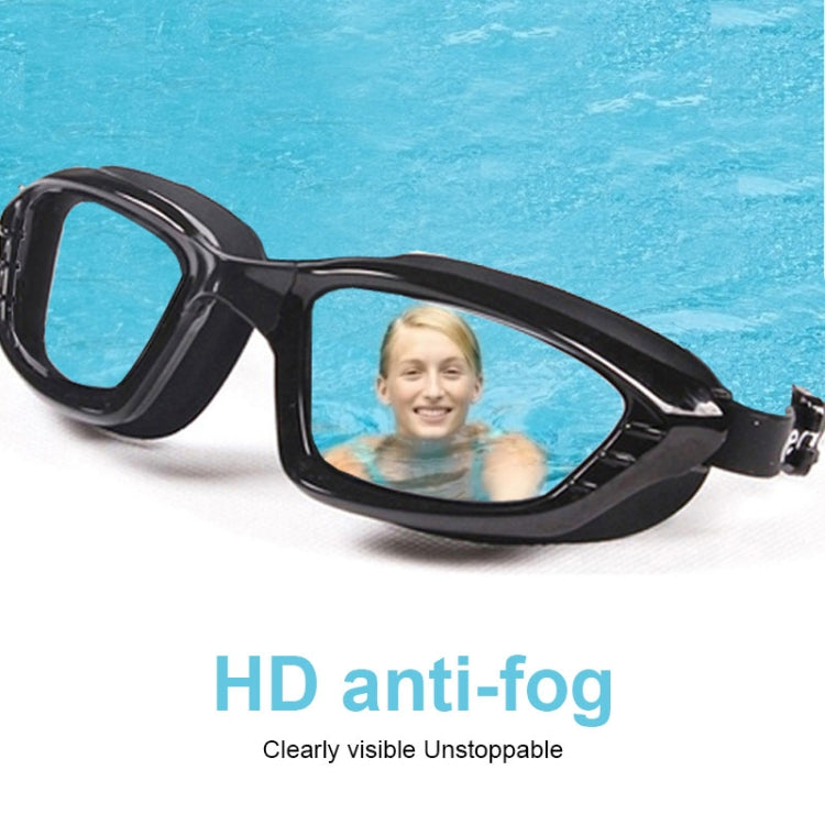 SG9017 Waterproof and Anti-fog Adult High-definition Large Frame Swimming Goggles for Men and Women Reluova