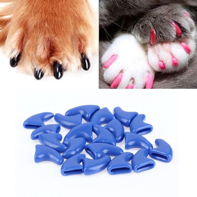 20 PCS Silicone Soft Cat Nail Caps / Cat Paw Claw / Pet Nail Protector/Cat Nail Cover-Reluova