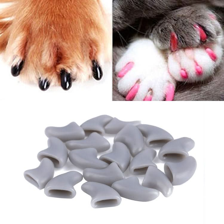 20 PCS Silicone Soft Cat Nail Caps / Cat Paw Claw / Pet Nail Protector/Cat Nail Cover - Reluova