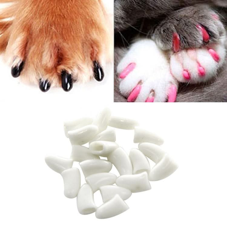 20 PCS Silicone Soft Cat Nail Caps / Cat Paw Claw / Pet Nail Protector/Cat Nail Cover - Reluova