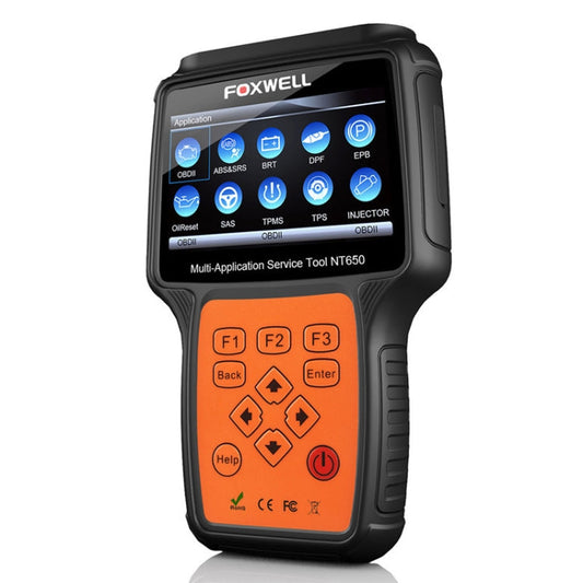 FOXWELL NT650 Elite OBD2 ABS SRS Airbag SAS Scanner Car Diagnostic Tool Auto Scanner(Black)