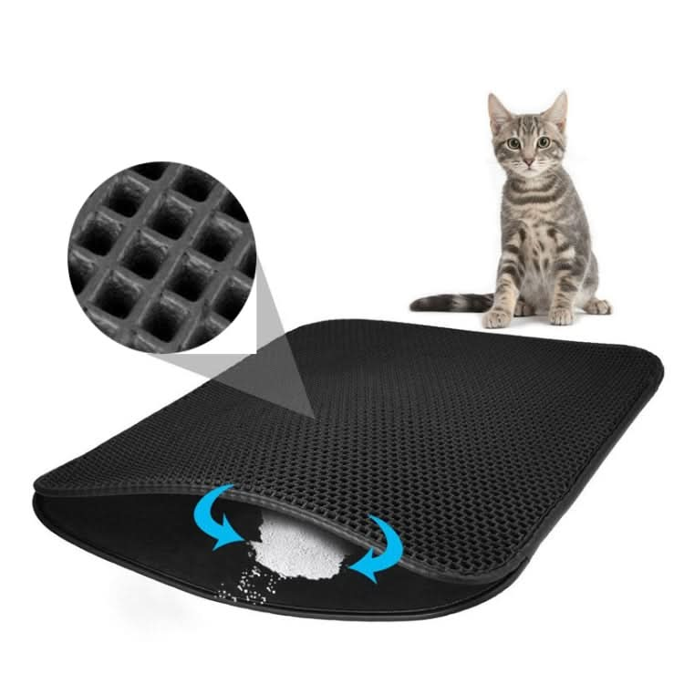 Waterproof Pet Cat Litter Mat EVA Double Layer Cat Litter Trapping Pets Mat Pad Bottom Non-slip Pet Litter Cat Mat - Reluova