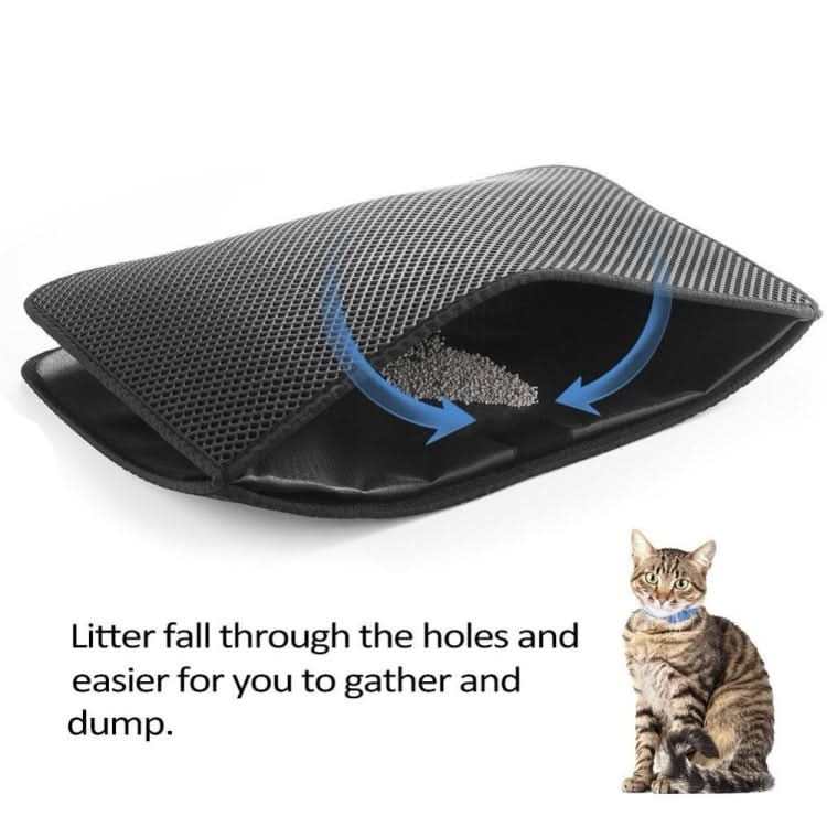 Waterproof Pet Cat Litter Mat EVA Double Layer Cat Litter Trapping Pets Mat Pad Bottom Non-slip Pet Litter Cat Mat - Reluova