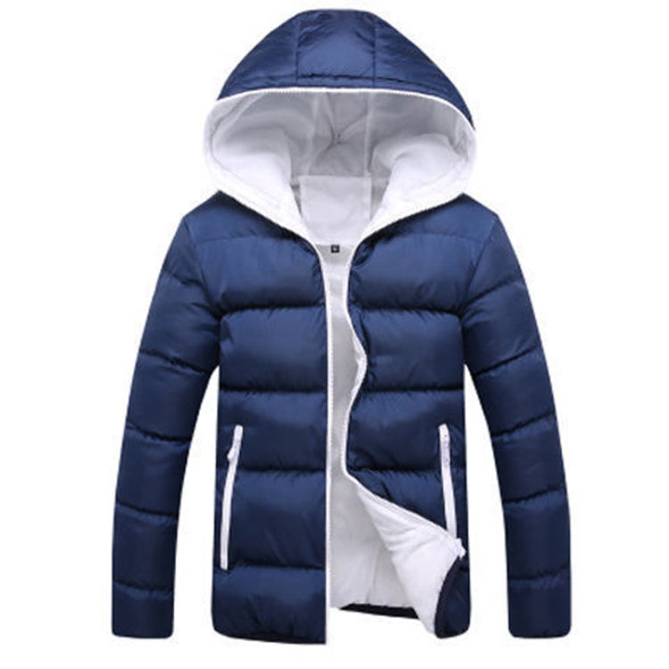 Stylish Slim Men Hooded Cotton Coat Reluova