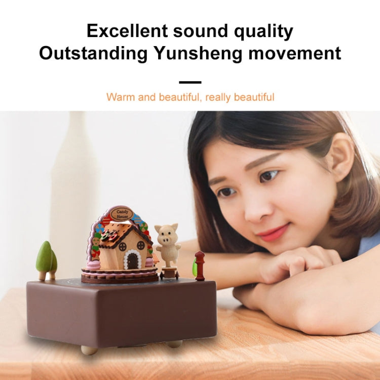 Wooden Music Box Wooden Crafts Creative Gift Home Decoration