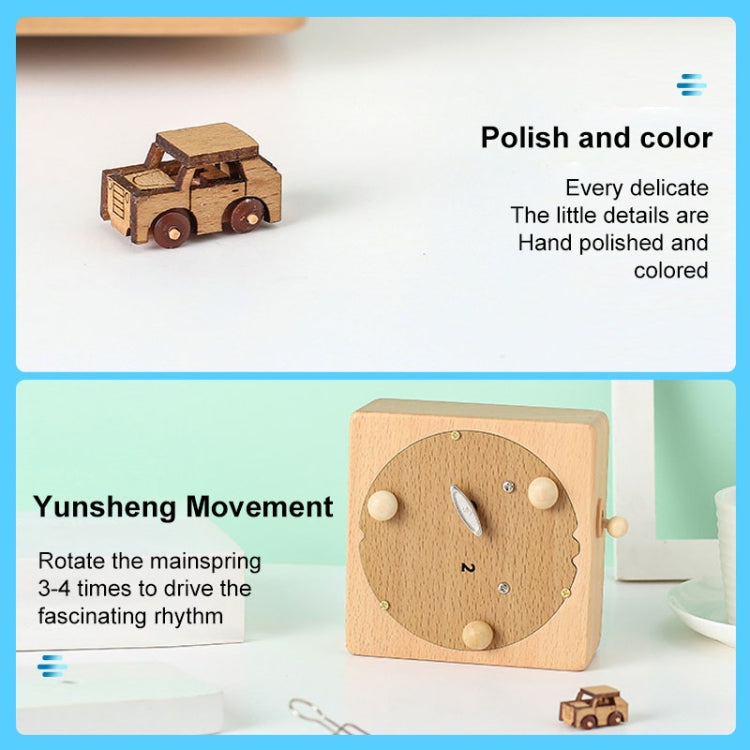 Home Creative Gift Wooden Music Box Iron Tower Music Box Decoration My Store