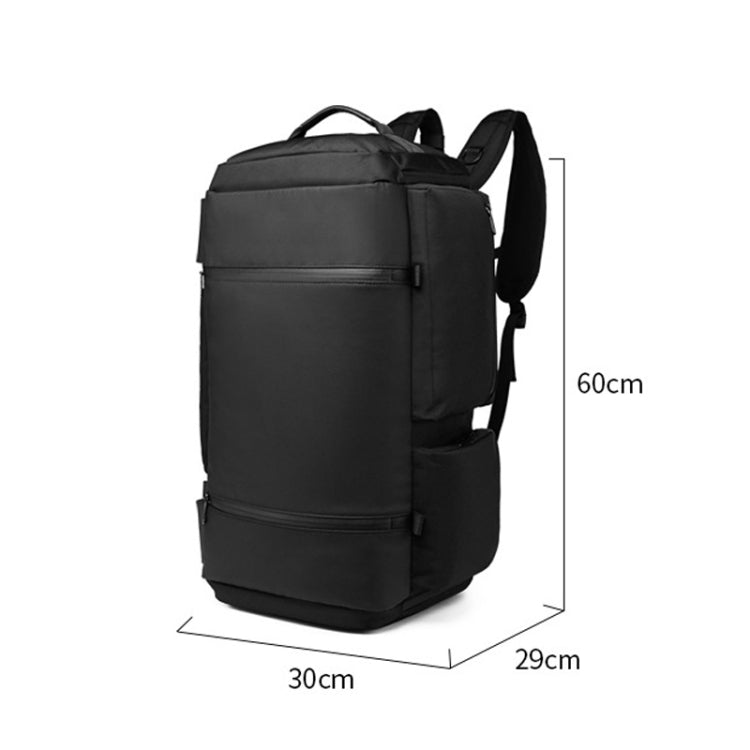 Ozuko 9326 Men Outdoor Multifunctional Anti-theft Backpack Sports Waterproof Travel Shoulders Bag with External USB Charging Port