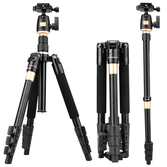 Q555 4-Section Folding Legs Aluminum Alloy Tripod Mount Monopod Holder with Ball Head My Store