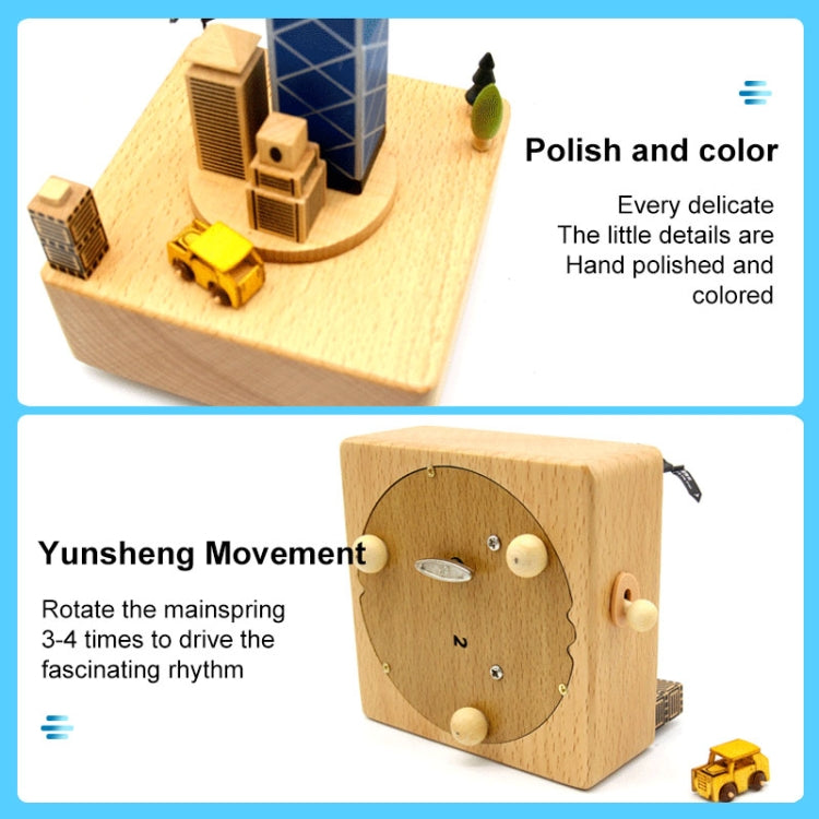 Creative Home Decoration Wooden Music Box Children Toy My Store