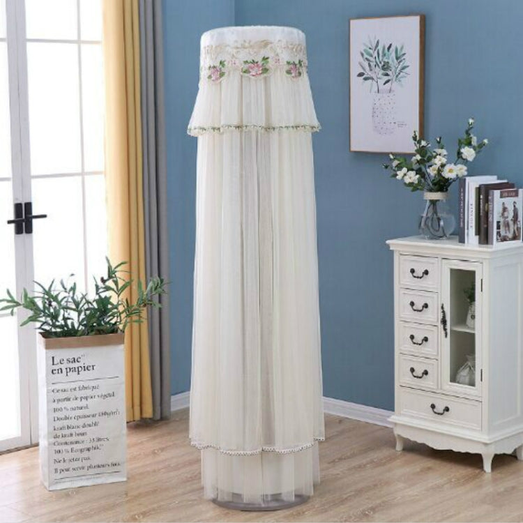 Lace Vertical Round Column Air Conditioner Dust Cover