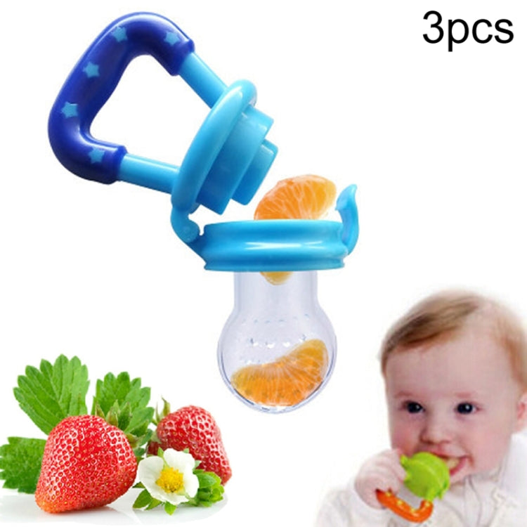 3 PCS Portable Baby Infant Food Nipple Feeder Silicone Pacifier Silicone Baby Soother, Random Color My Store