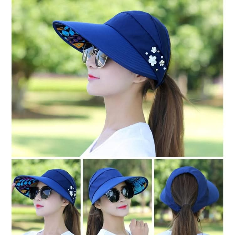 Women Summer Casual  Going Out Ultraviolet-proof Korean Style Folded Sun Block Hat Breathable And Light Reluova