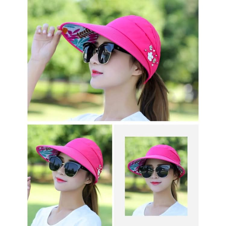 Women Summer Casual  Going Out Ultraviolet-proof Korean Style Folded Sun Block Hat Breathable And Light Reluova