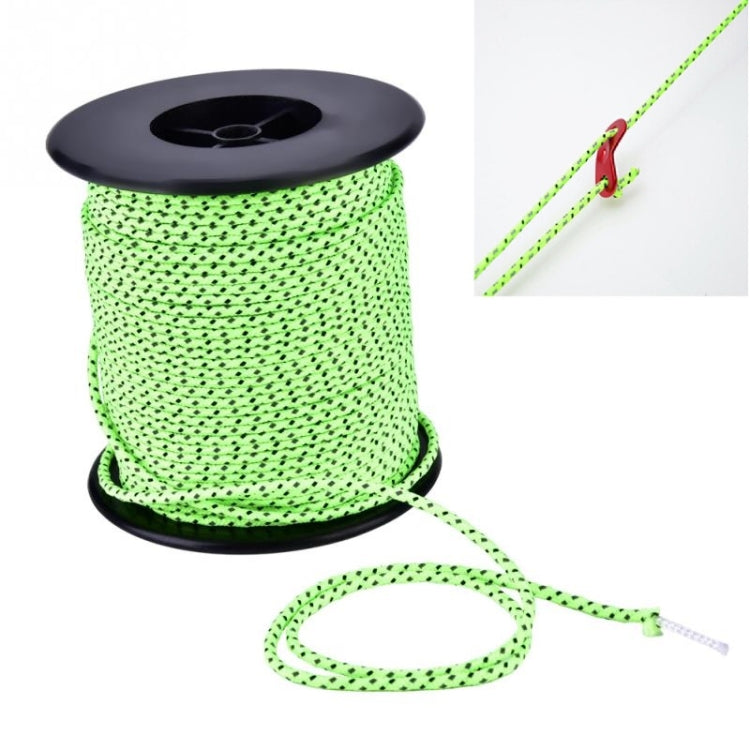 2.5mm Diameter Reflective String Windproof Tent Rope Line Camping Rope Reflective Tent Ropes, Length: 50m-Reluova