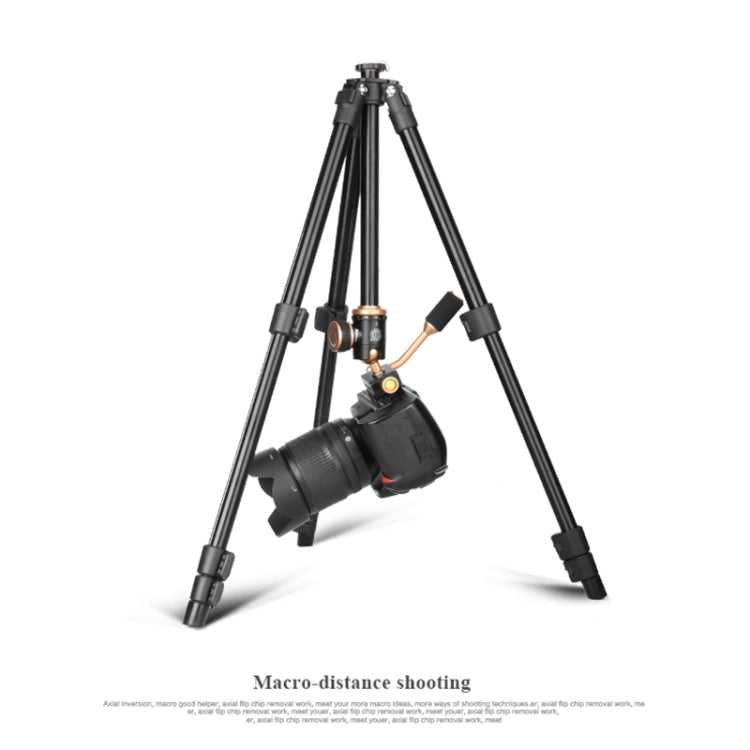 Q160s 4-Section Folding Legs Live Broadcast Aluminum Alloy Tripod Mount with Damping Tripod Ball-Head My Store