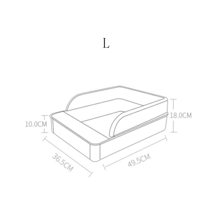 Cat Litter Box Semi-closed Square Feces Basin Pet Toilet - Reluova