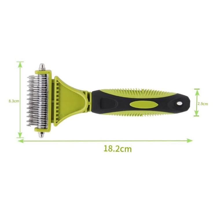 Pet Cat and Dog Cleaning Comb Double-sided Open Knot Hair Brushing Beauty Comb - Reluova