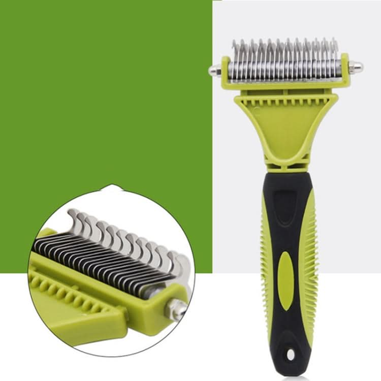 Pet Cat and Dog Cleaning Comb Double-sided Open Knot Hair Brushing Beauty Comb - Reluova