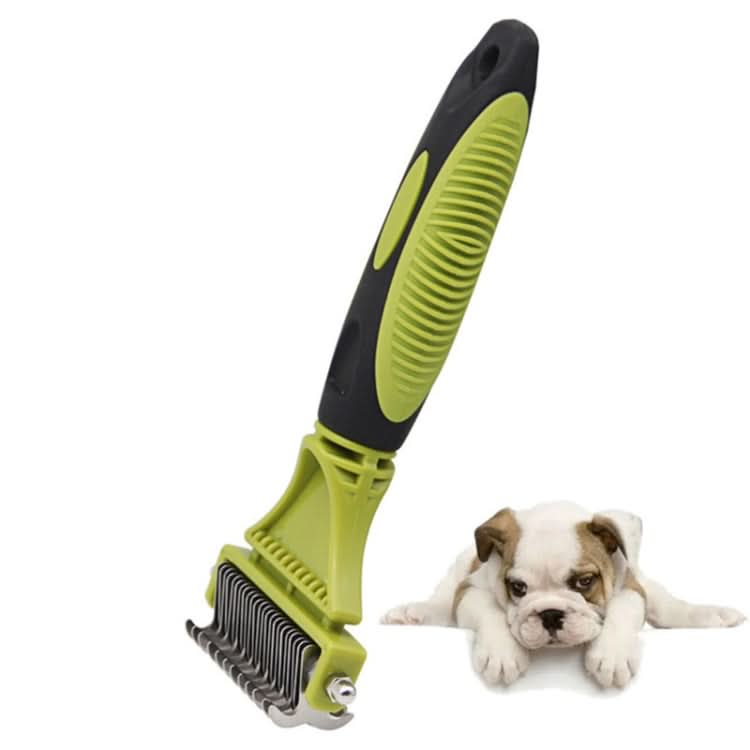 Pet Cat and Dog Cleaning Comb Double-sided Open Knot Hair Brushing Beauty Comb - Reluova