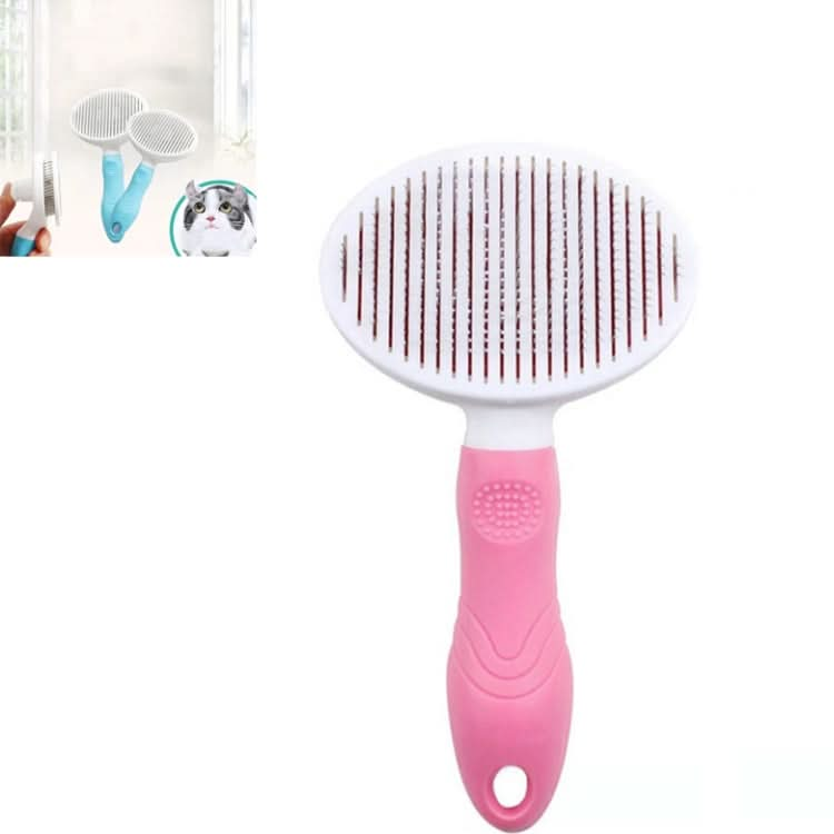 Pet Cat and Dog Hair Removal Beauty Modeling Comb Automatic Hair Loss Self-cleaning Needle Comb - Reluova