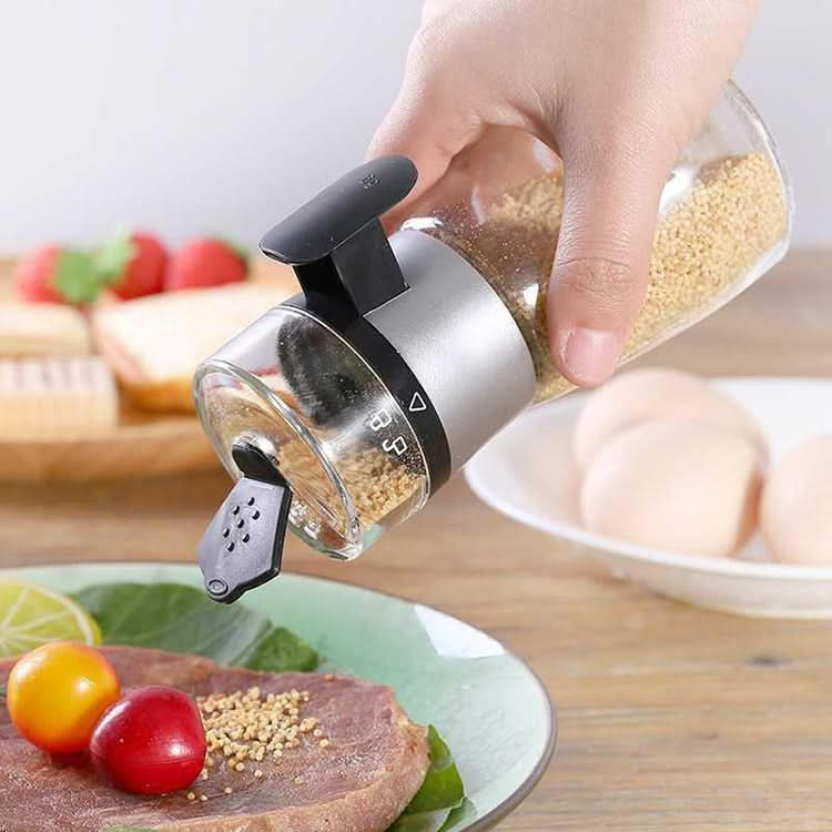 Press Type Salt Control Bottle Kitchen Household Sealed Moisture-Proof Metering Tank Set - Reluova