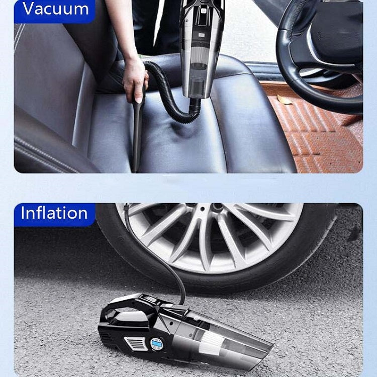 Car Vacuum Cleaner Air Pump Four-In-One Car Air Pump Digital Display 120W