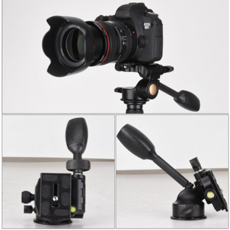 Q08 Three-Dimensional Damping 360 Degree Panorama Scale Leveling Metal Tripod Heads My Store