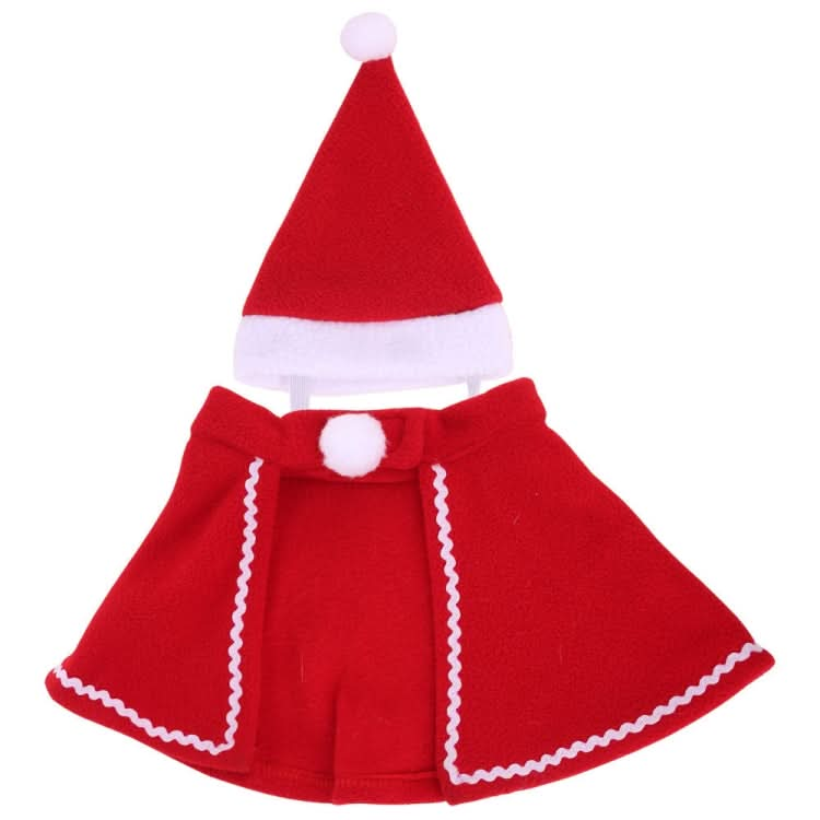 Dog Christmas Clothes Cloak Hat Dress Up Pet Hat Cloak Suit - Reluova