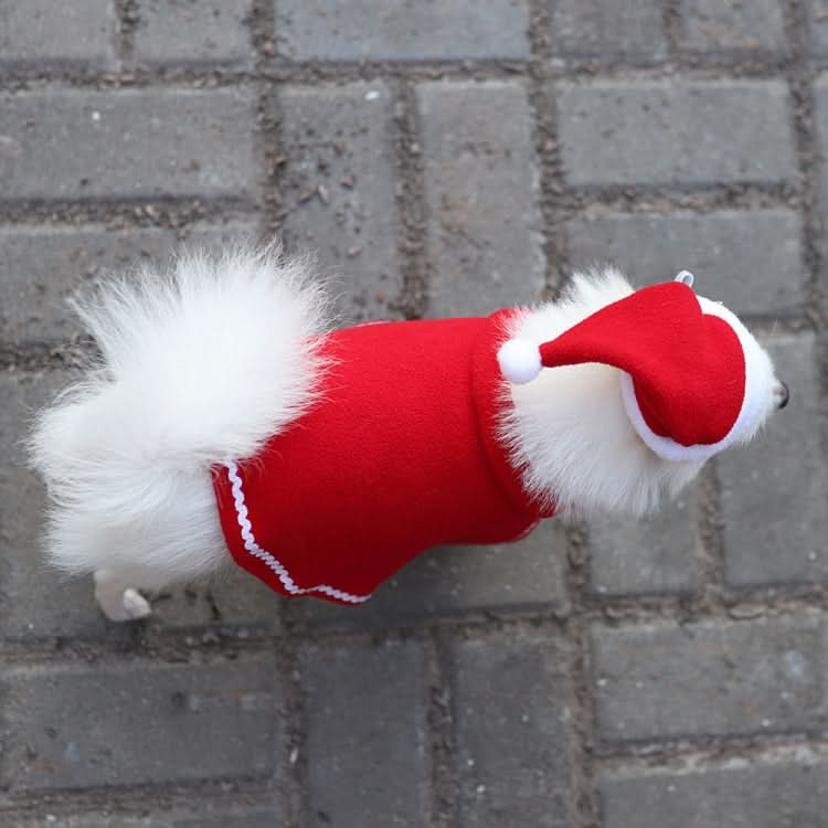 Dog Christmas Clothes Cloak Hat Dress Up Pet Hat Cloak Suit - Reluova