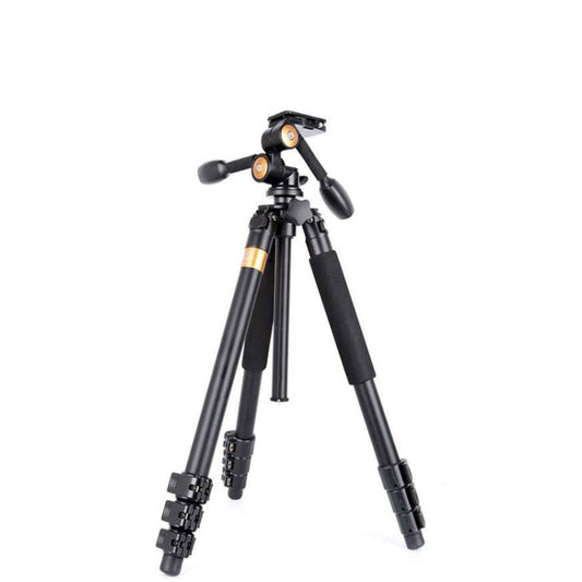 Q620 4-Section Folding Legs Heavy Duty Aluminum Alloy Tripod With Three-Dimensional Damping Tripod Heads