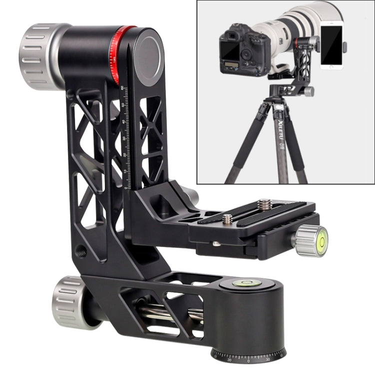 Xiletu Xgh3 360 Degree Rotation Horizontal Cantilever Hollow Gimbal Tripod Head