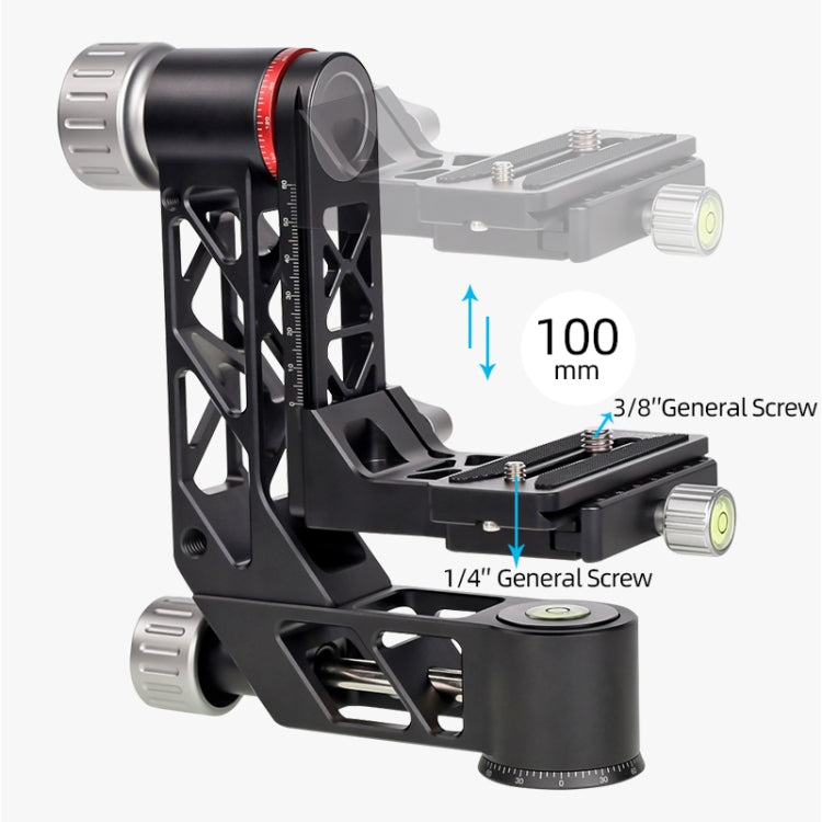 Xiletu Xgh3 360 Degree Rotation Horizontal Cantilever Hollow Gimbal Tripod Head