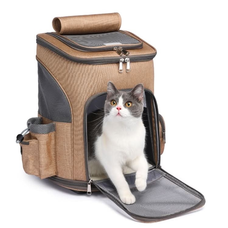 Folding Trolley Pet Backpack Travel Pet Carrier Bag - Reluova