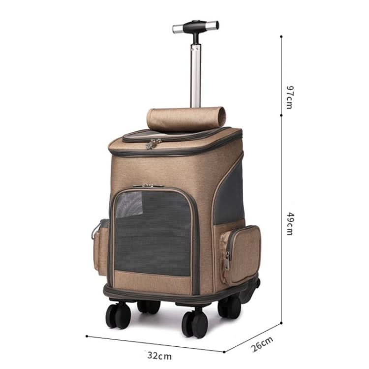 Folding Trolley Pet Backpack Travel Pet Carrier Bag - Reluova