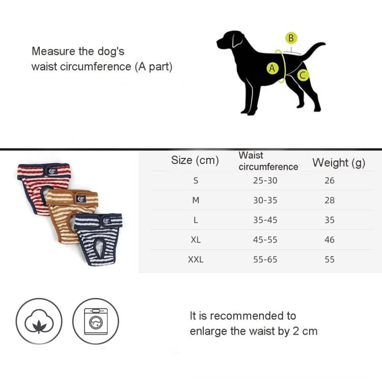 Pet Striped Physiological Pants Dog Menstrual Pants - Reluova