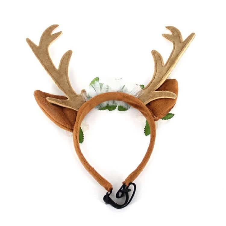 Christmas Pet Accessories Dog Hairpin Cat Ornament Christmas Antler Headband - Reluova