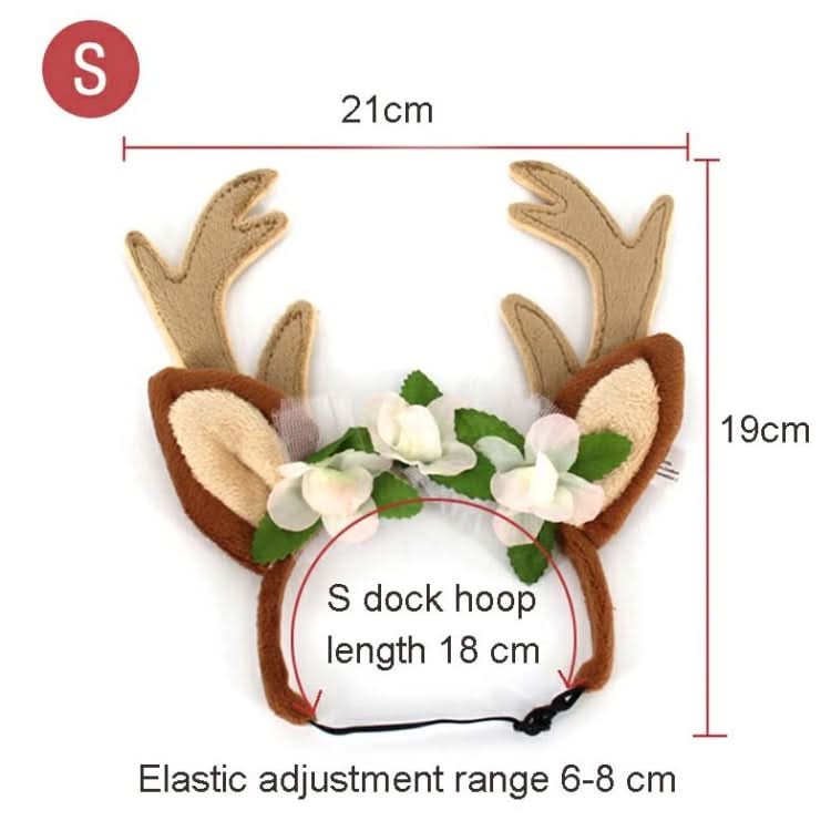 Christmas Pet Accessories Dog Hairpin Cat Ornament Christmas Antler Headband - Reluova