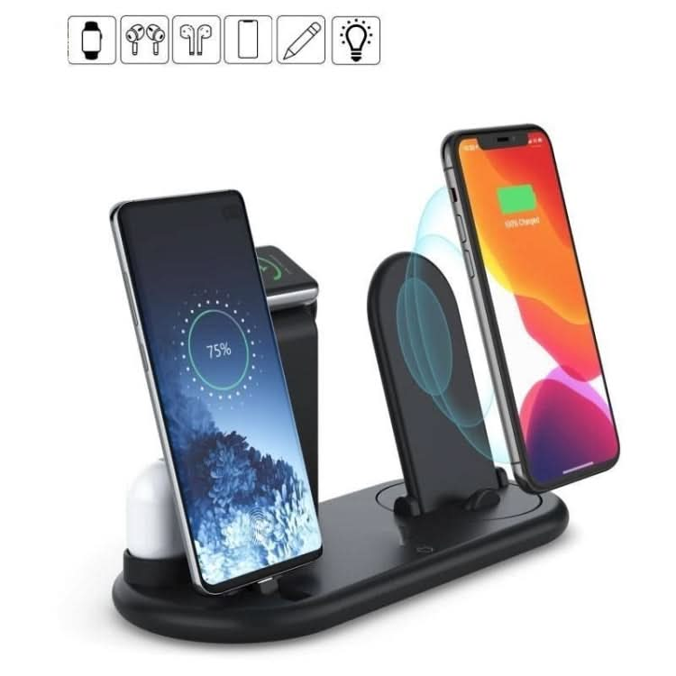 HQ-UD20 Mobile Phone Watch Multi-Function Charging Stand Wireless Charger for Phones & Apple Watch & Airpods