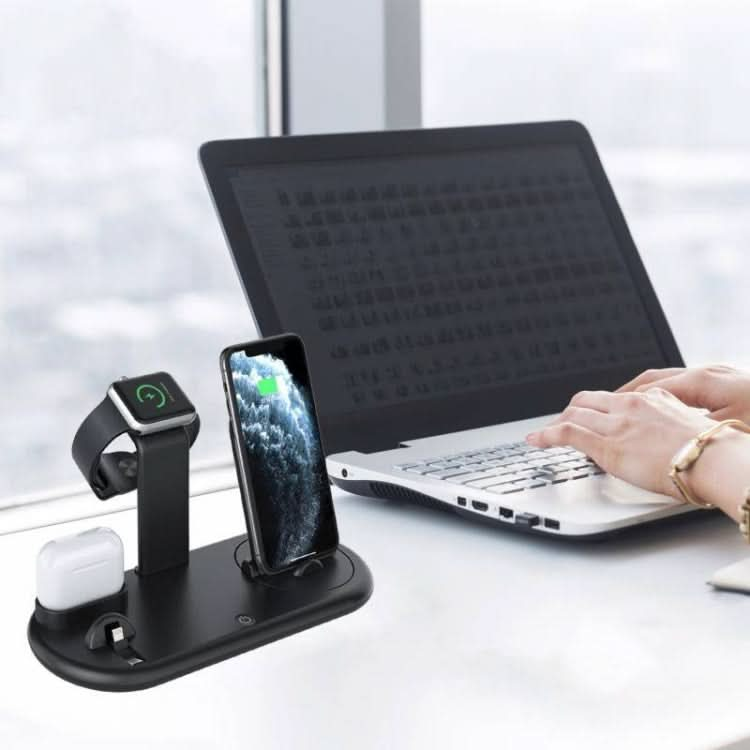 HQ-UD20 Mobile Phone Watch Multi-Function Charging Stand Wireless Charger for Phones & Apple Watch & Airpods